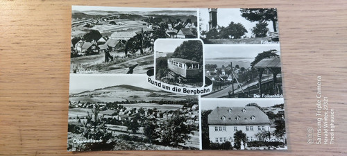 Postkarte rund die bergbahn - postkarte,