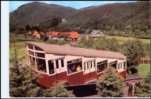 Thüringen ddr bergbahn motiv - bergbahn,
