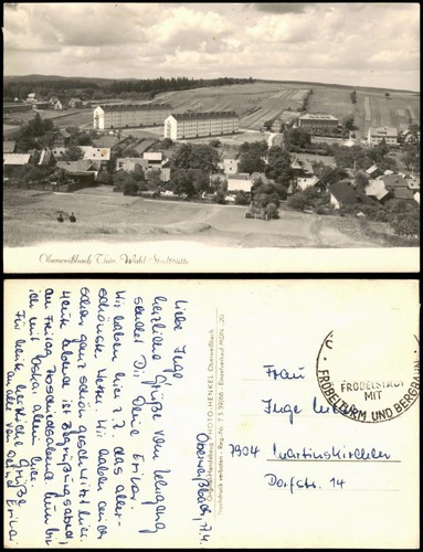 Ansichtskarte oberweißbach - ansichtskarte,