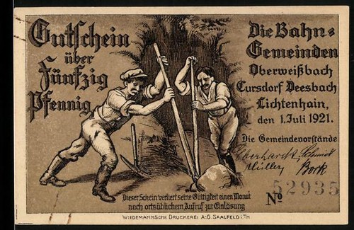 Notgeld oberweißbach - notgeld,