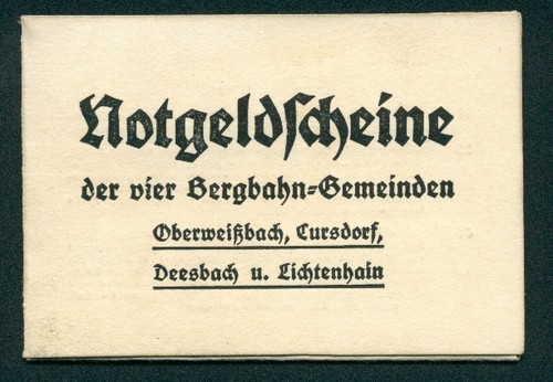 Notgeld lichtenhain cursdorf - lichtenhain,,
