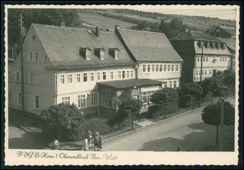 Foto oberweißbach in - foto, ak